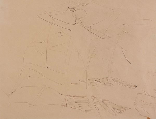 DISEGNO NUDO DI MARCELLO MASCHERINI