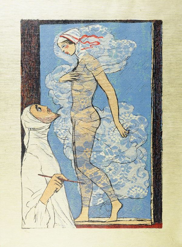 SERIGRAFIA SU LASTRA DI SALVATORE FIUME