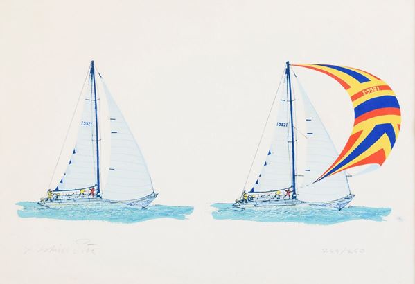 SERIGRAFIA BARCHE A VELA
