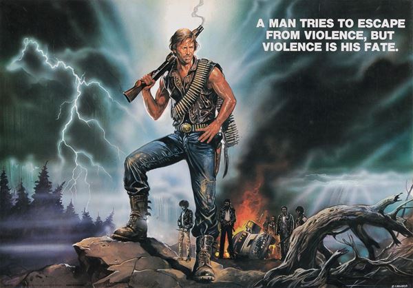 MANIFESTO FILM BLASTFIGHTER DI LAMBERTO BAVA