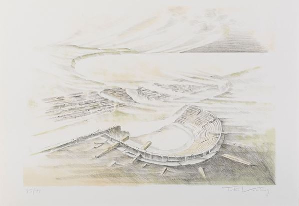 CARTELLA DI QUATTRO LITO DI TITUS VOSSBERG