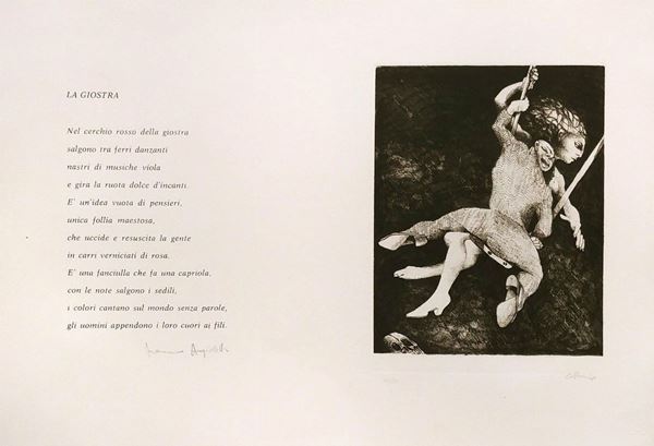 DIECI LITOGRAFIE LA GIOSTRA DI ENNIO CALABRIA 