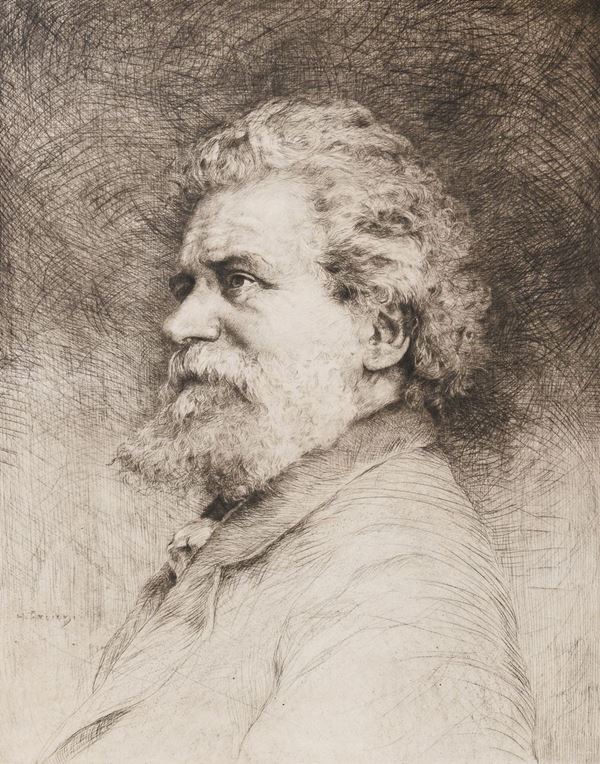 ACQUAFORTE RITRATTO DI ENRICO ARCIONI