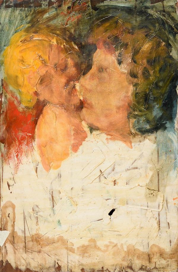 DIPINTO MADRE E BIMBO