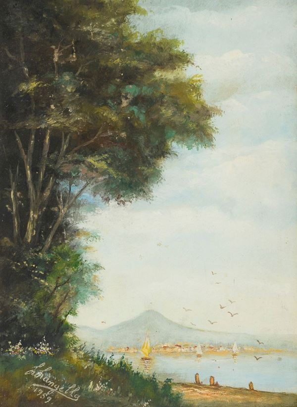 DIPINTO PAESAGGIO F.TO L. LANGELLA
