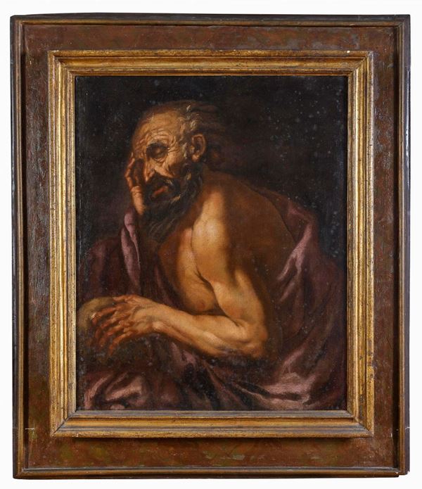 DIPINTO SAN GIROLAMO DELL&#39;AMBITO DI JOHANN CARL LOTH