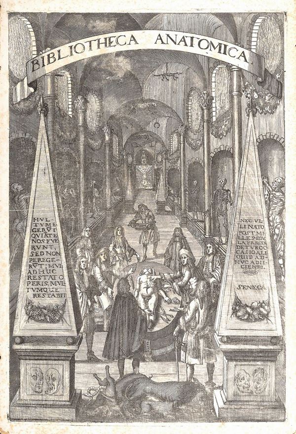 QUATTORDICI STAMPE ANTICHE DI ANATOMIA