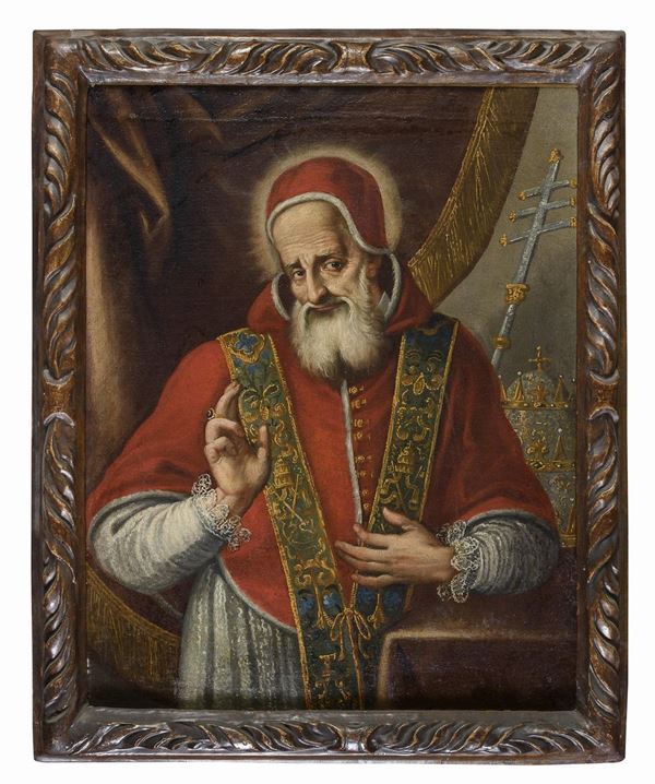 DIPINTO SAN PIO V DI PITTORE ROMANO INIZIO SETTECENTO