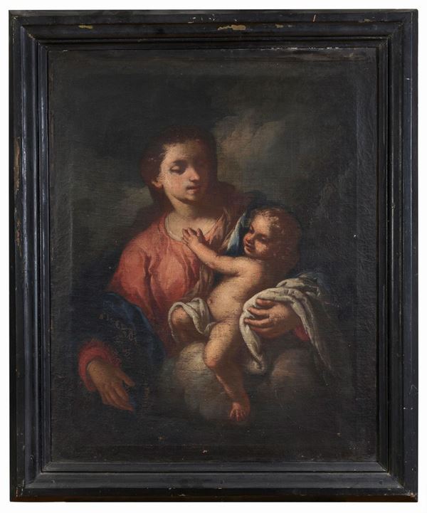 MADONNA CON IL BAMBINO AMBITO DI GIOVANNI ANTONIO GUARDI