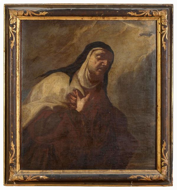 DIPINTO SANTA TERESA D&#39;AVILA DI PITTORE VENETO