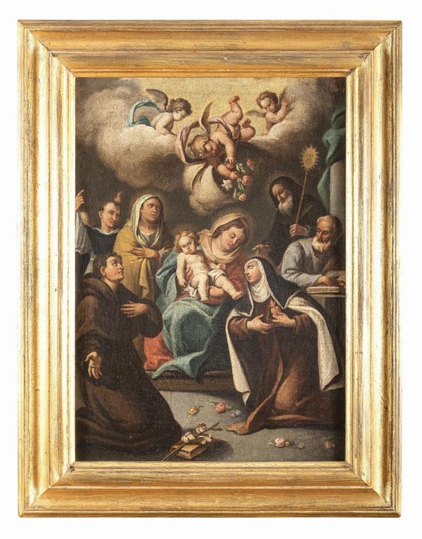 DIPINTO NATIVIT&#193; DI PITTORE NAPOLETANO DEL SETTECENTO