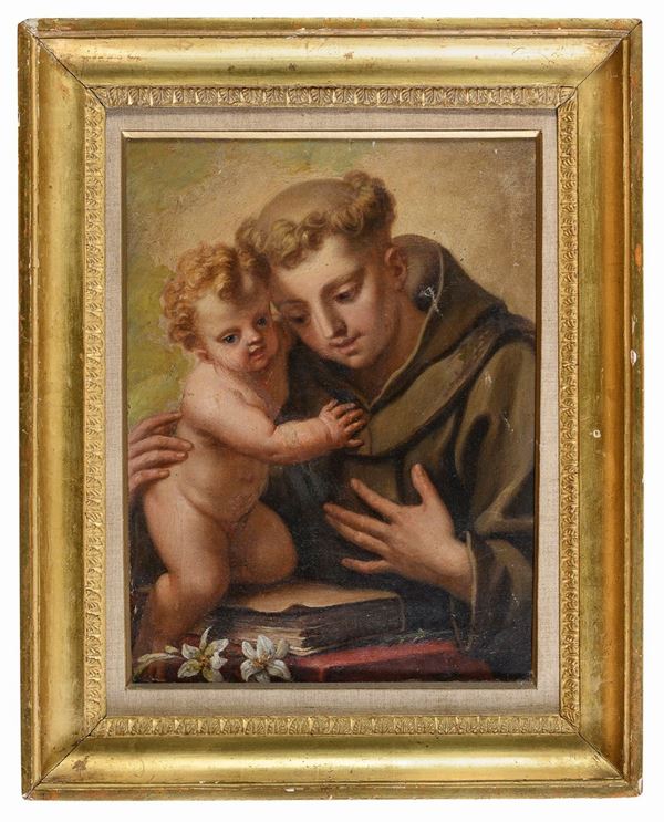 SANT&#39;ANTONIO DA PADOVA ATTRIBUITO A FRANCESCO MANCINI