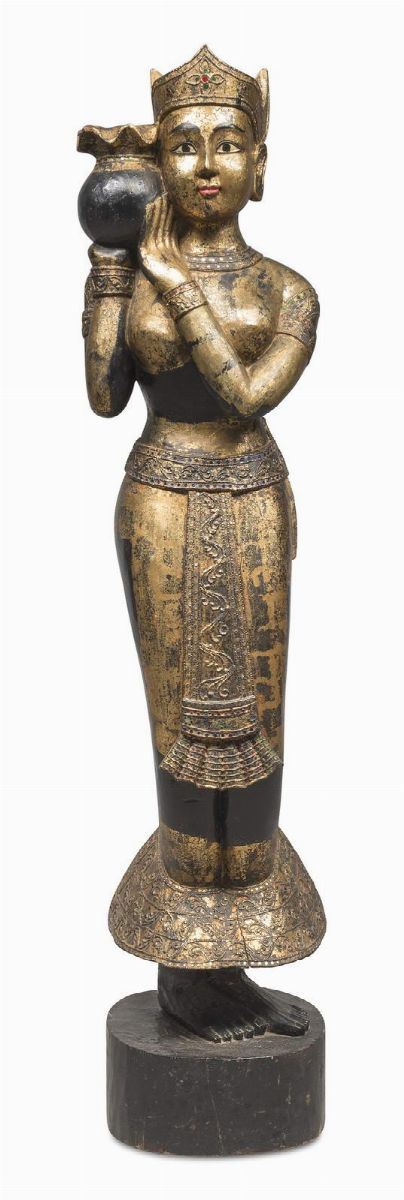 STATUA DI DIVINIT&#192; TAILANDIA O BIRMANIA