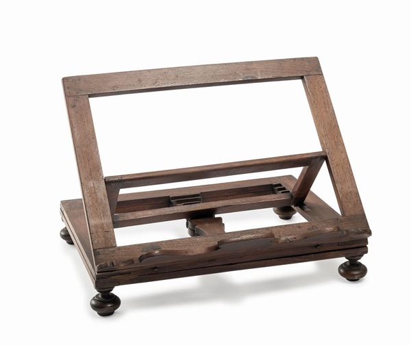 LEGGIO IN LEGNO TINTO A NOCE