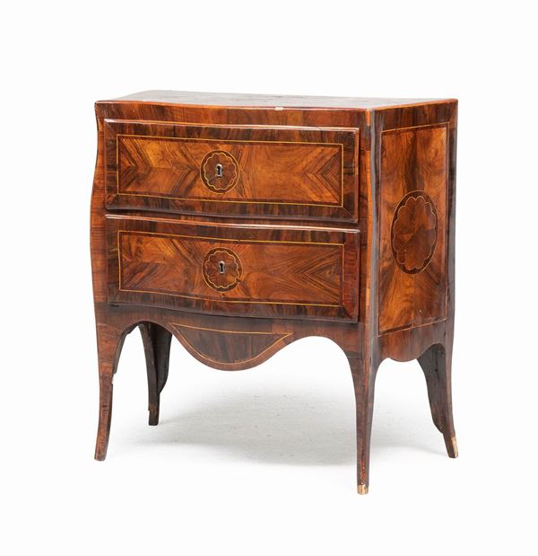 COMMODE IN EBANO VIOLA, NAPOLI XVIII SECOLO