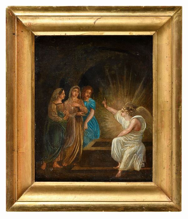 DIPINTO ANGELO ANNUNCIANTE DELL&#39;AMBITO DI FELICE GIANI