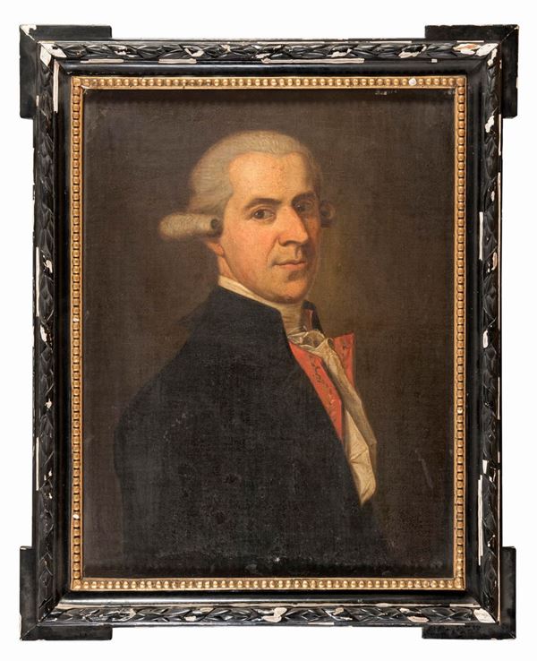 COPPIA RITRATTI DI PITTORE FRANCESE DEL SETTECENTO