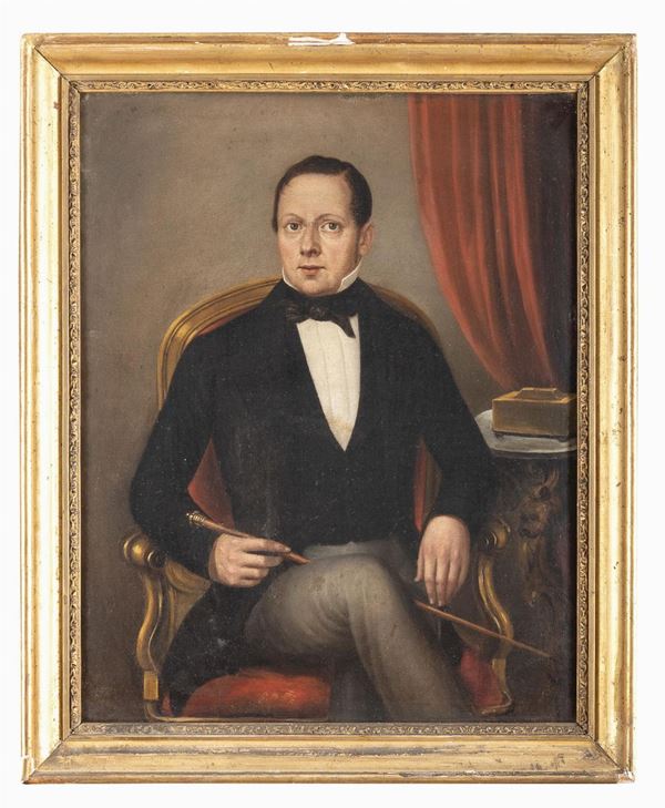 RITRATTO DI GENTILUOMO DEL PERIODO IMPERO