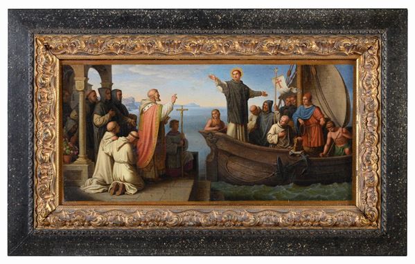DIPINTO LA BENEDIZIONE DI SAN DOMENICO DI HIERONYMUS HESS