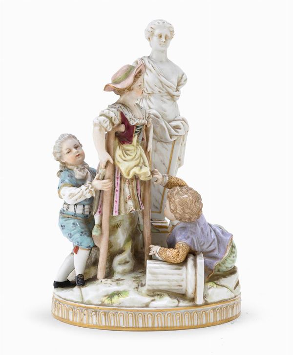 GRUPPO IN PORCELLANA, GINORI XIX SECOLO
