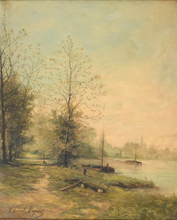 DIPINTO PAESAGGIO DI EDOUARD DUPARC