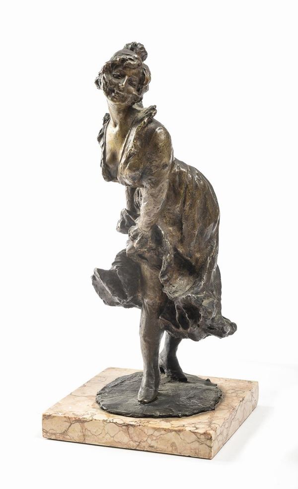 BRONZO BALLERINA F.TO R. FERRARA