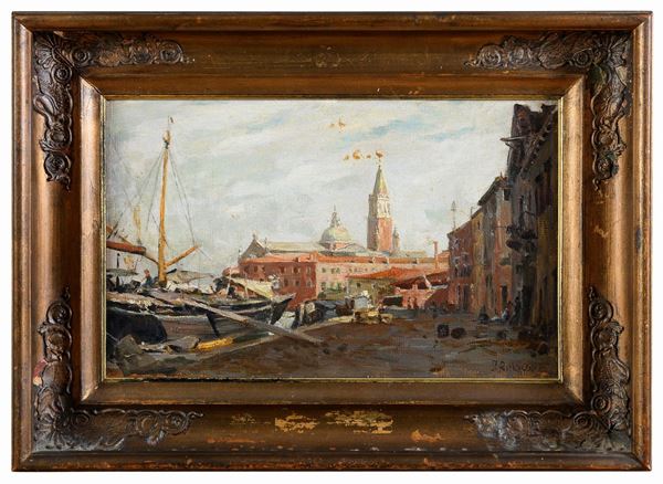 DIPINTO SAN GIORGIO A VENEZIA DI IDA RETTIG-CLESIUS