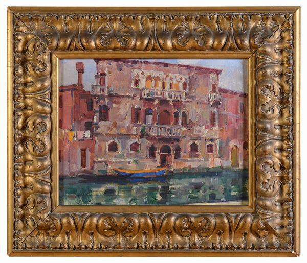 DIPINTO PALAZZO SUL CANAL GRANDE
