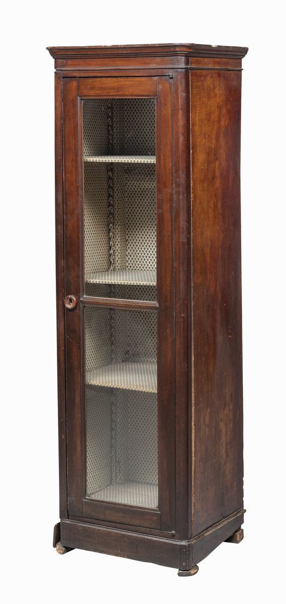 LIBRERIA IN MOGANO, XIX SECOLO
