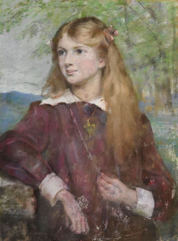 COPPIA PASTELLI FANCIULLI DI MARY EVELINA KINDON