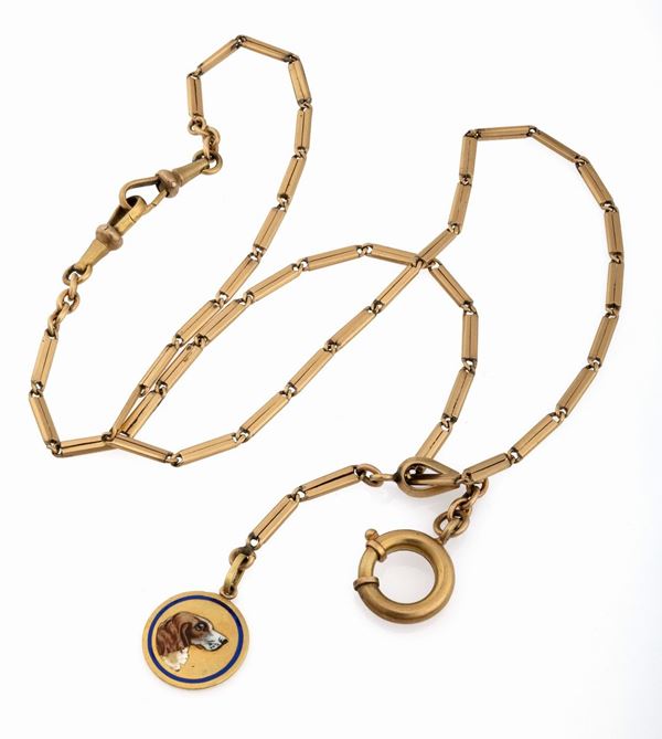 CATENA DI OROLOGIO CON CIONDOLO