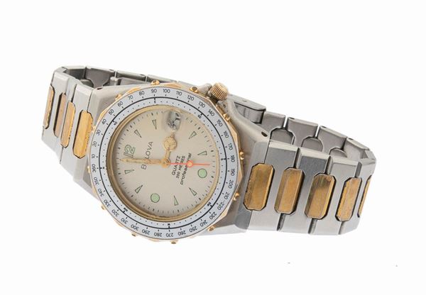 OROLOGIO BULOVA SUB QUARZ ACCIAIO E ORO