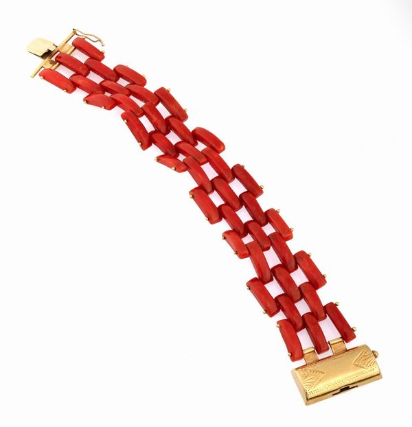 BRACCIALE DI CORALLO ROSSO