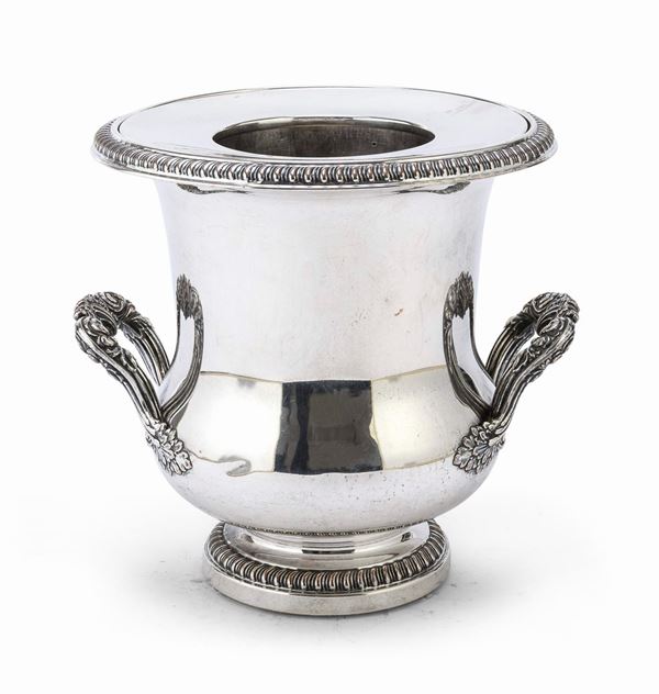 PORTABOTTIGLIE IN SILVERPLATED, PARIGI 1870 ca.