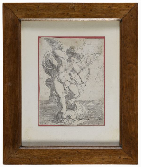 INCISIONE CUPIDO DI GIROLAMO SCARSELLA