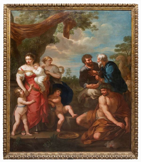 L'ALLEANZA DI GIACOBBE E LABANO, ATTRIBUITO A PIETRO DA CORTONA