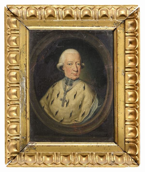 DIPINTO PRELATO IN ERMELLINO DI DOMENICO ZENI