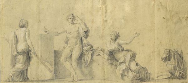 MATITA ALLEGORIA DI GUERRA E PACE, PERIODO NEOCLASSICO