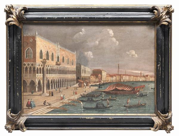 DIPINTO VENEZIA CON CORNICE DEL SETTECENTO