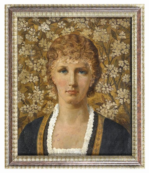 RITRATTO DI FANCIULLA BIONDA DI PITTORE TEDESCO