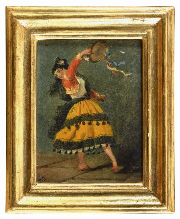 DIPINTO GITANA DI PITTORE SPAGNOLO