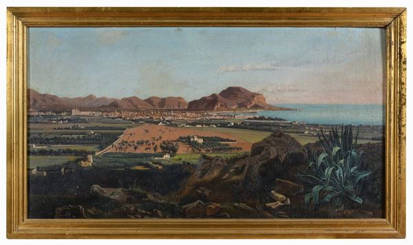 VEDUTA DI PALERMO E DEL MONTE PELLEGRINO, DA LOJACONO