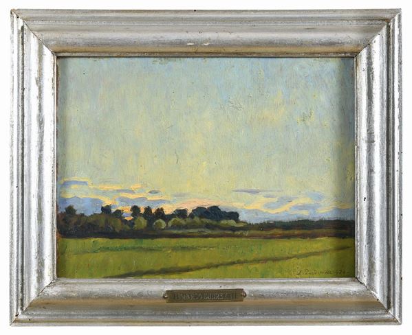DIPINTO PAESAGGIO DI LEONARDO DUDREVILLE