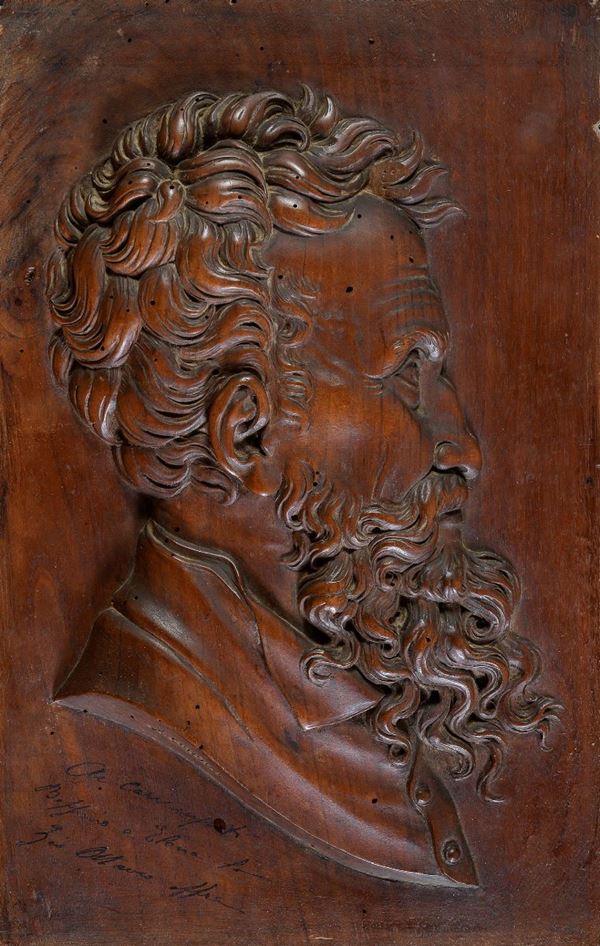 ALTORILIEVO PROFILO DI MICHELANGELO BUONARROTI