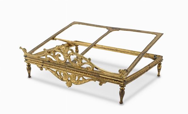 PICCOLO LEGGIO IN BRONZO DORATO