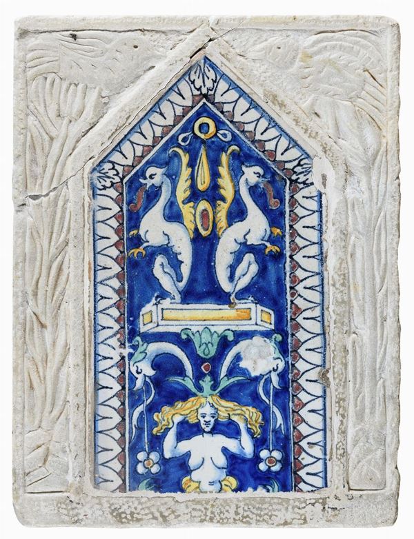 MATTONELLA IN MAIOLICA, FAENZA O PESARO