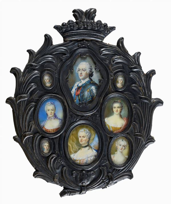 RACCOLTA DI MINIATURE DI NOBILI FRANCESI