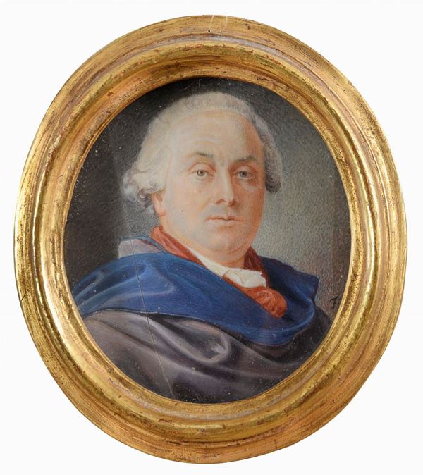 MINIATURA NOTABILE, FRANCIA FINE XVIII SECOLO