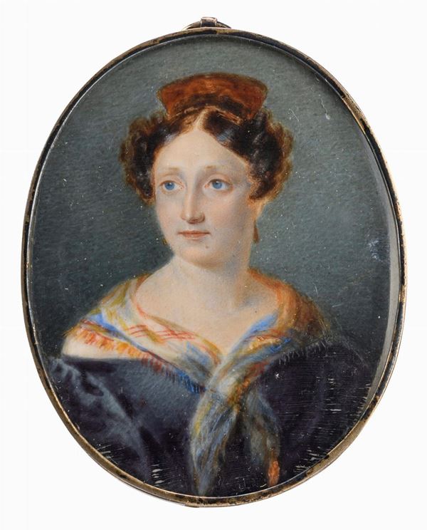 MINIATURA RITRATTO DI DONNA