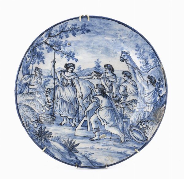 PIATTO IN MAIOLICA, SAVONA